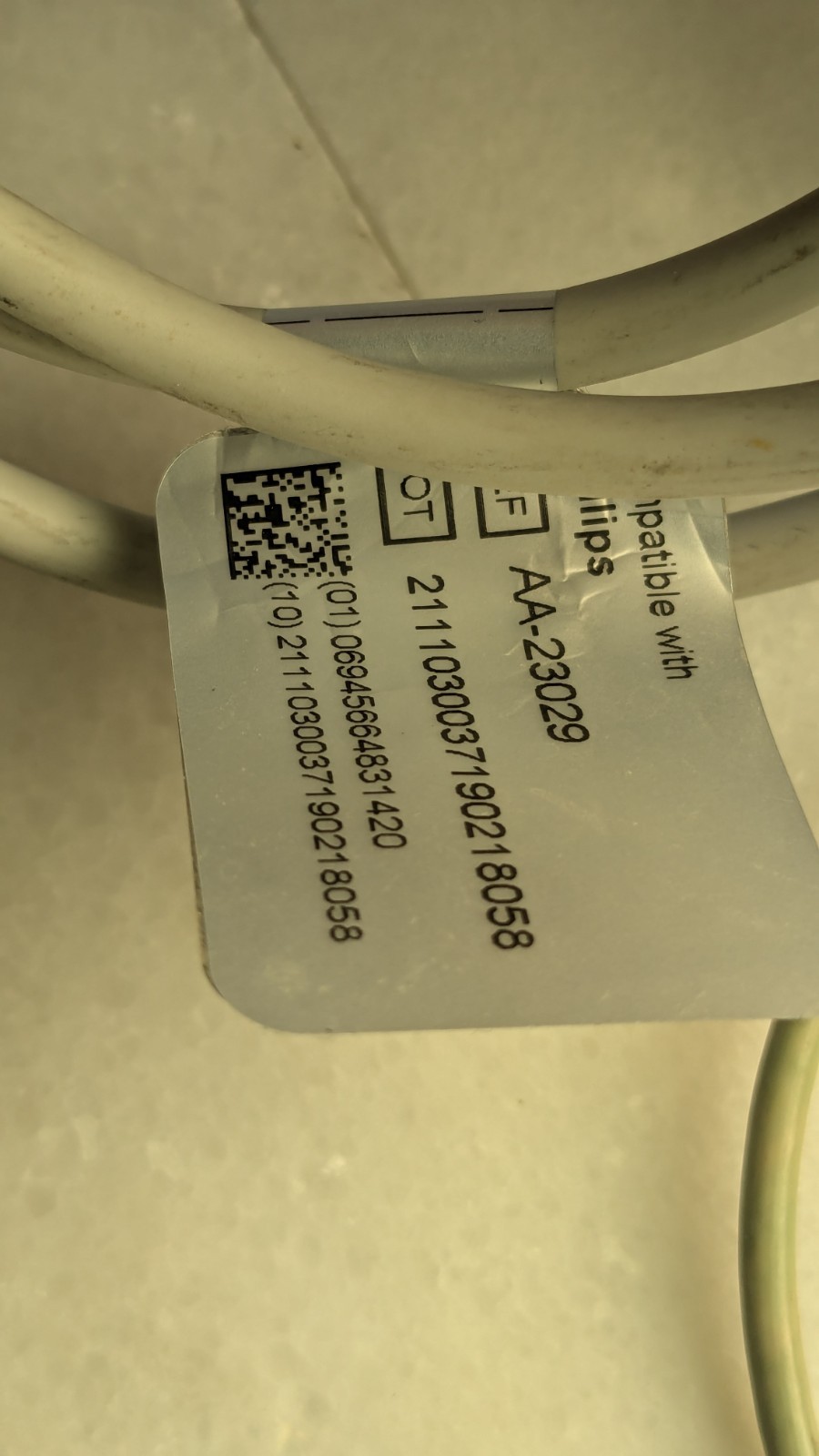 Philips-Compatible 5-lead ECG Trunk Cable AA-23029