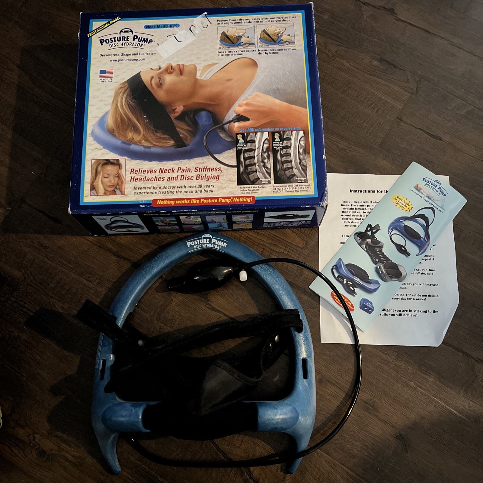Posture Pump Neck Cervical Disc Hydrator Exerciser Neck Pain Headache Model 1000