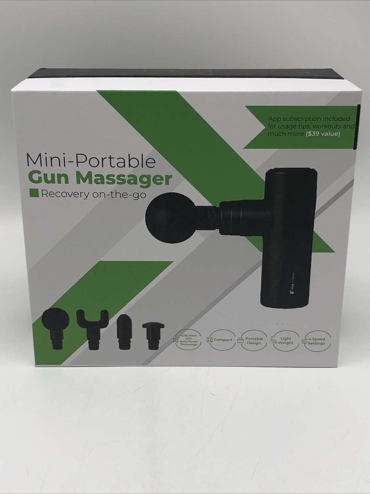 Brand New Izza Fitness Mini Portable Gun Massager New Sealed Recovery on the Go