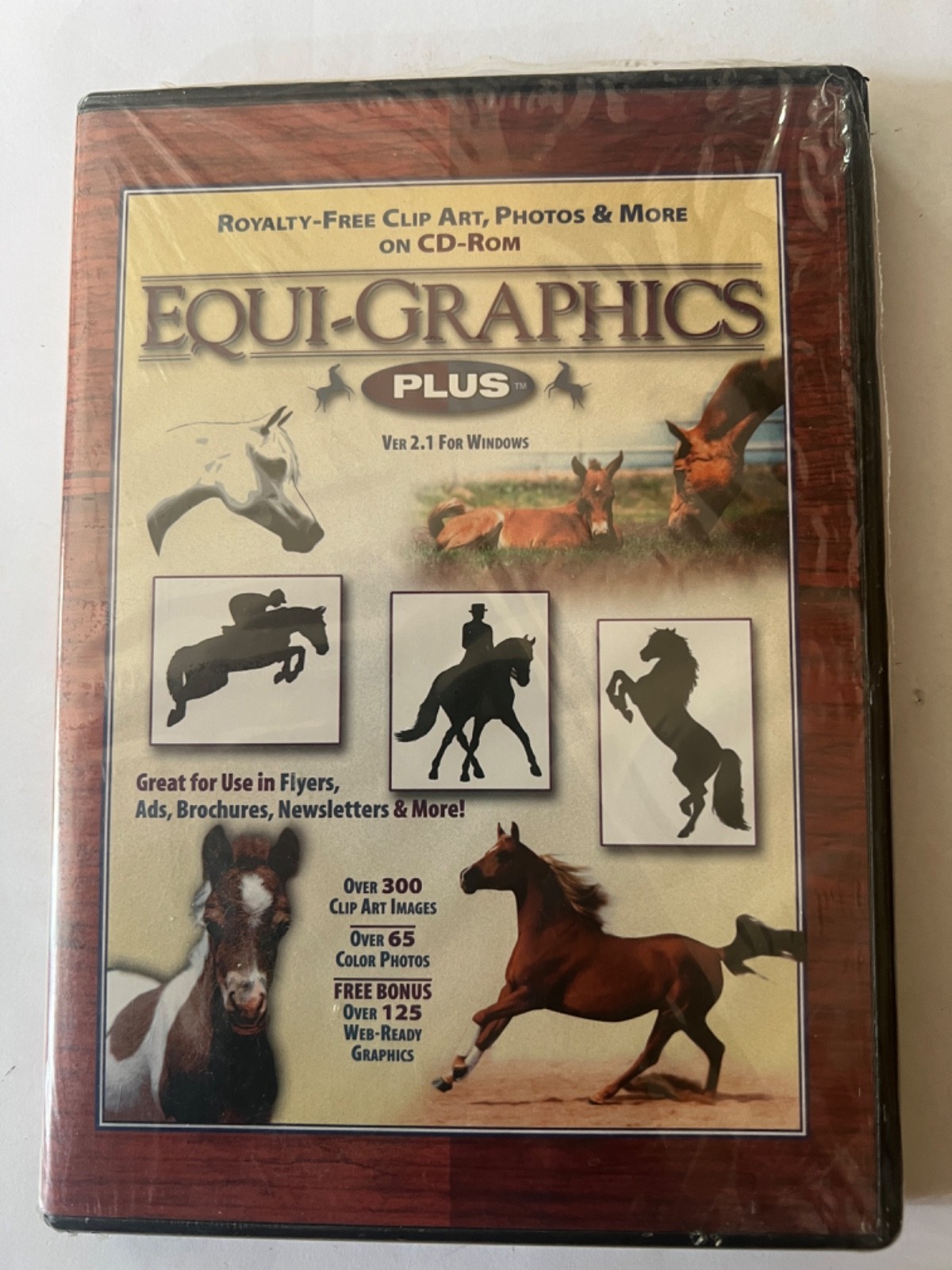 Equi-Graphics Plus for Windows Cd ROM - Horse Clip Art Photos & More 2000