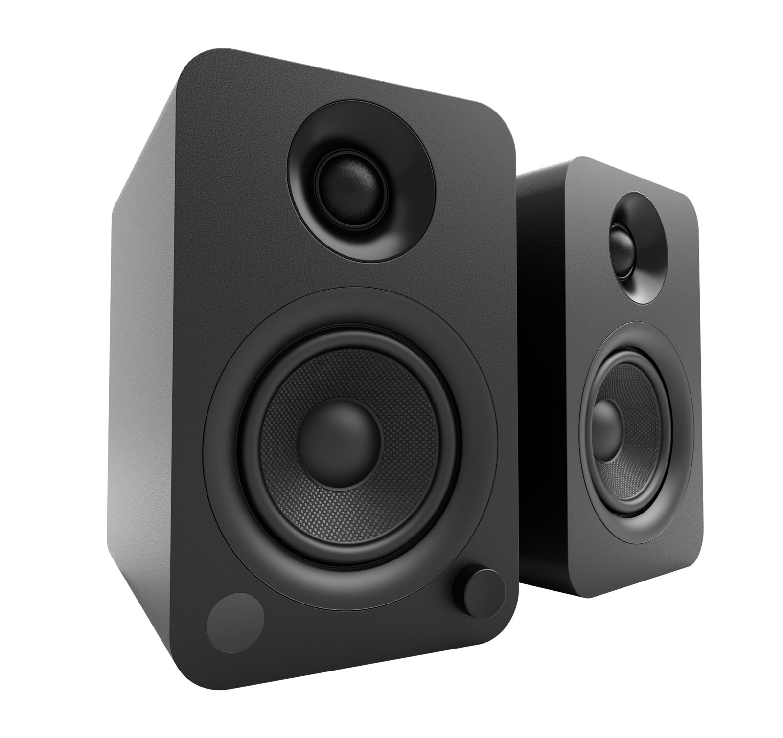Kanto YU Matte Black Powered Bluetooth Speakers (Open Box) Damaged Factory Box