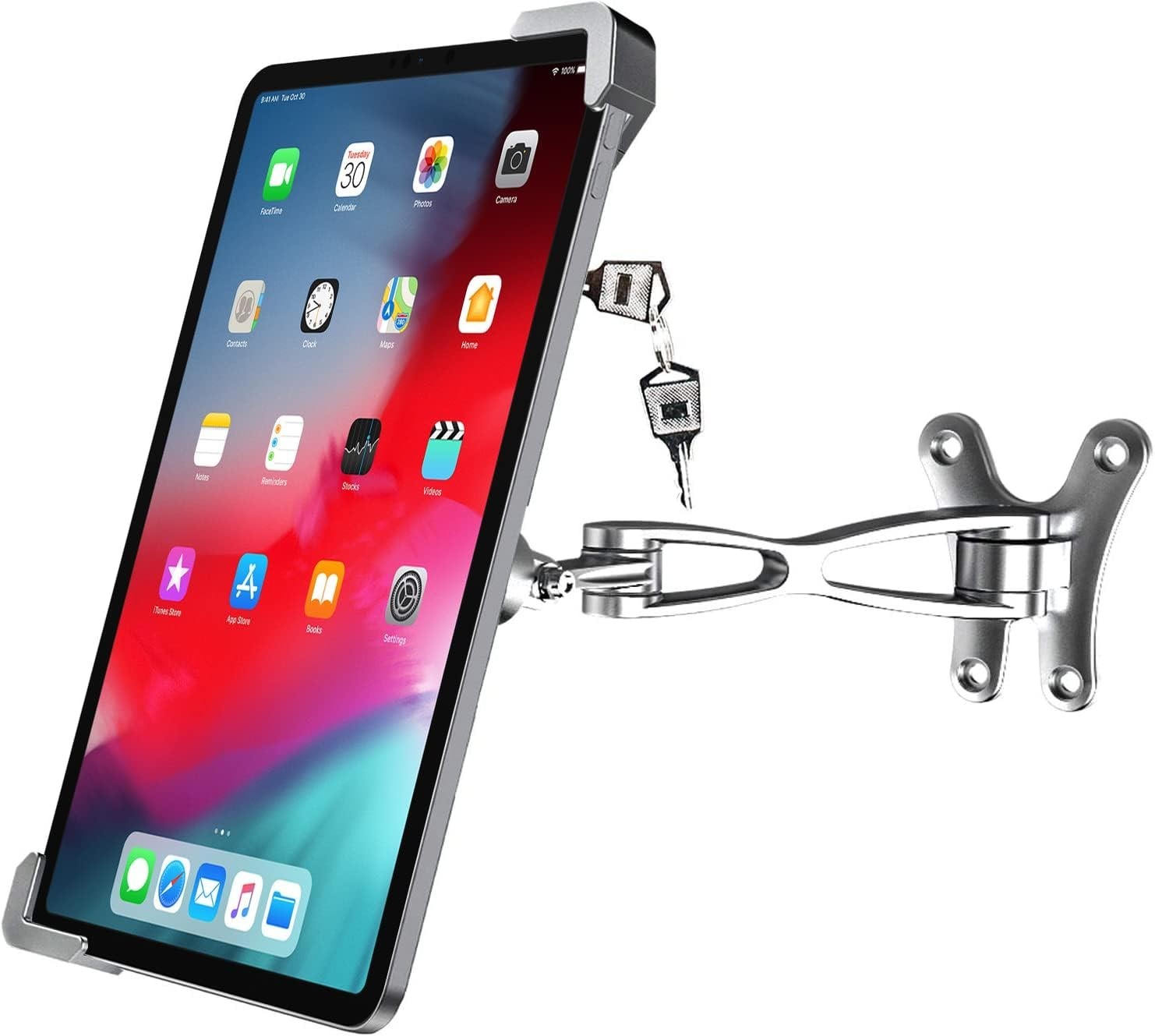 Anti-Theft Tablet Wall Holder Stand 9"-14" Tablet Security Heavy Duty LOCK KEYS