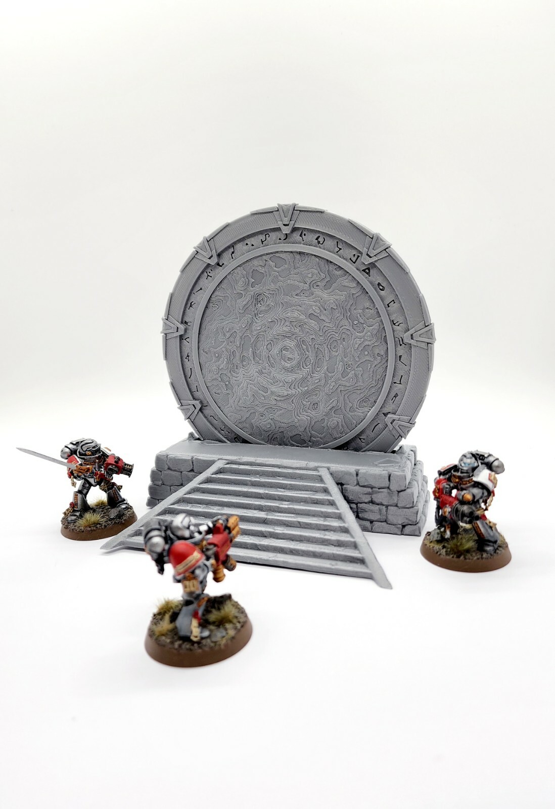 3D Printed SciFi Active/Inactive Space Portal Great For 40K Or Kill Team