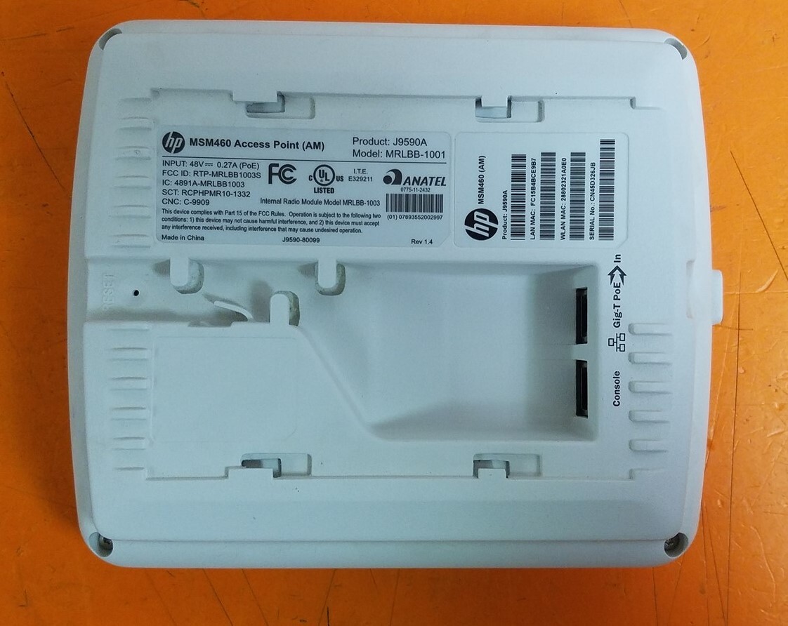 ⭐️⭐️⭐️⭐️⭐️ Single HP MSM460 J9590A Wireless Access Point MRLBB-1001