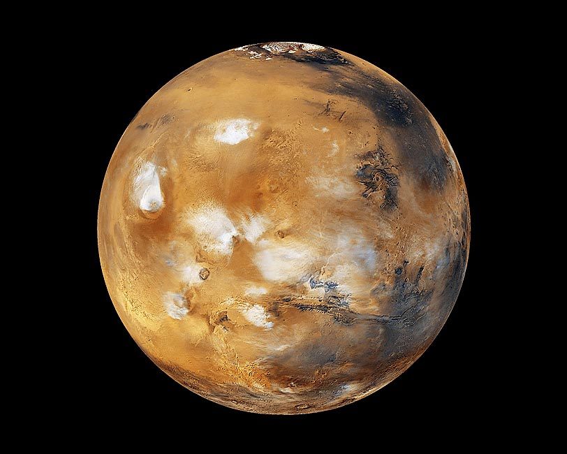 NASA MARS GLOBAL SURVEYOR MARS FROM SPACE 11x14 GLOSSY PHOTO PRINT
