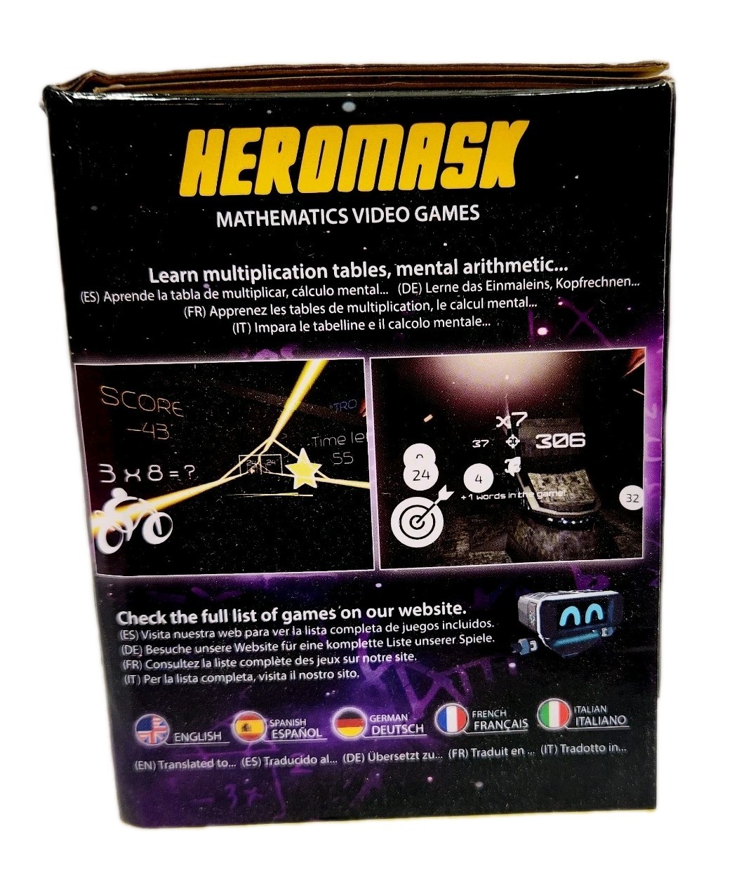 VR Headset + Math Games [Multiplication Subtraction etc] Virtual Games NOB