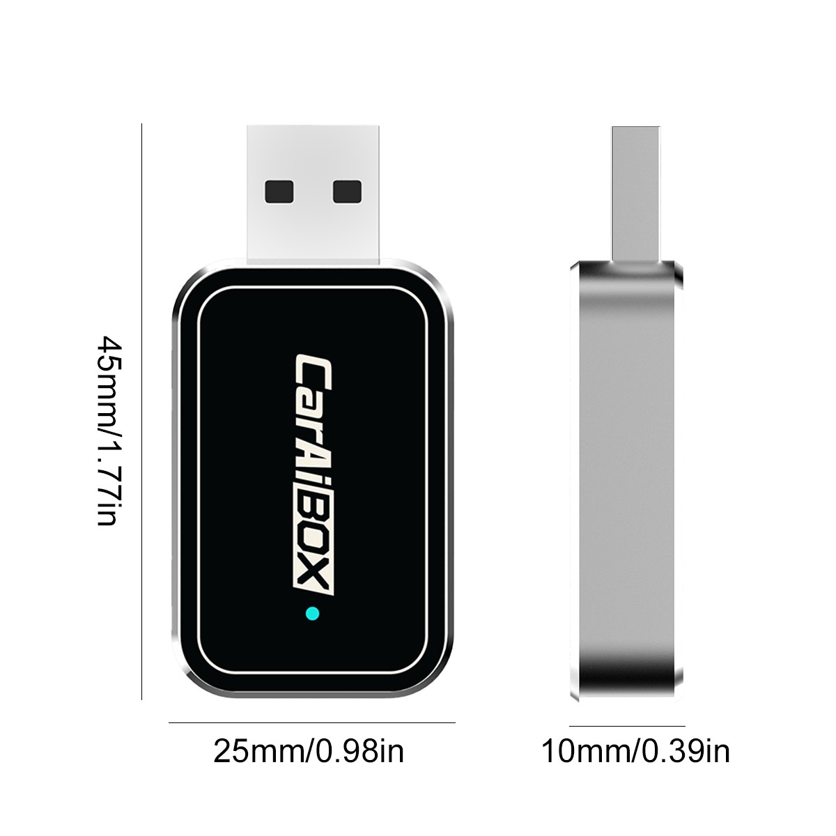 USB Wireless CarPlay Adapter For iPhone Apple Wireless Dongle Plug ＆Play Black