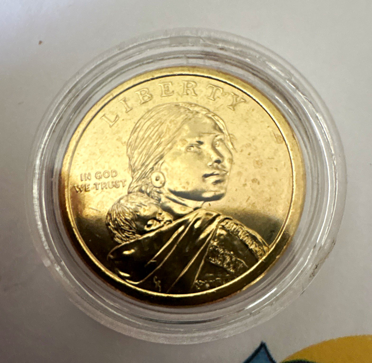 2000-P Sacagawea Native American $1 Dollar Coin Philadelphia Business in Capsule