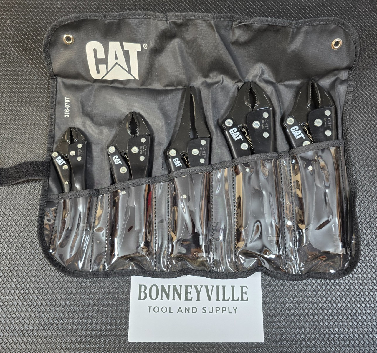 Cat Tools Caterpillar 5pc Locking Plier Set By Snap On Corp Spain 316-0707