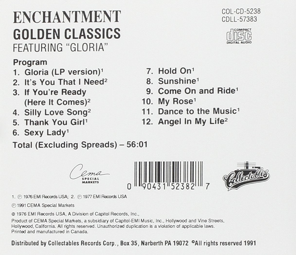 Enchantment Golden Classics (CD)