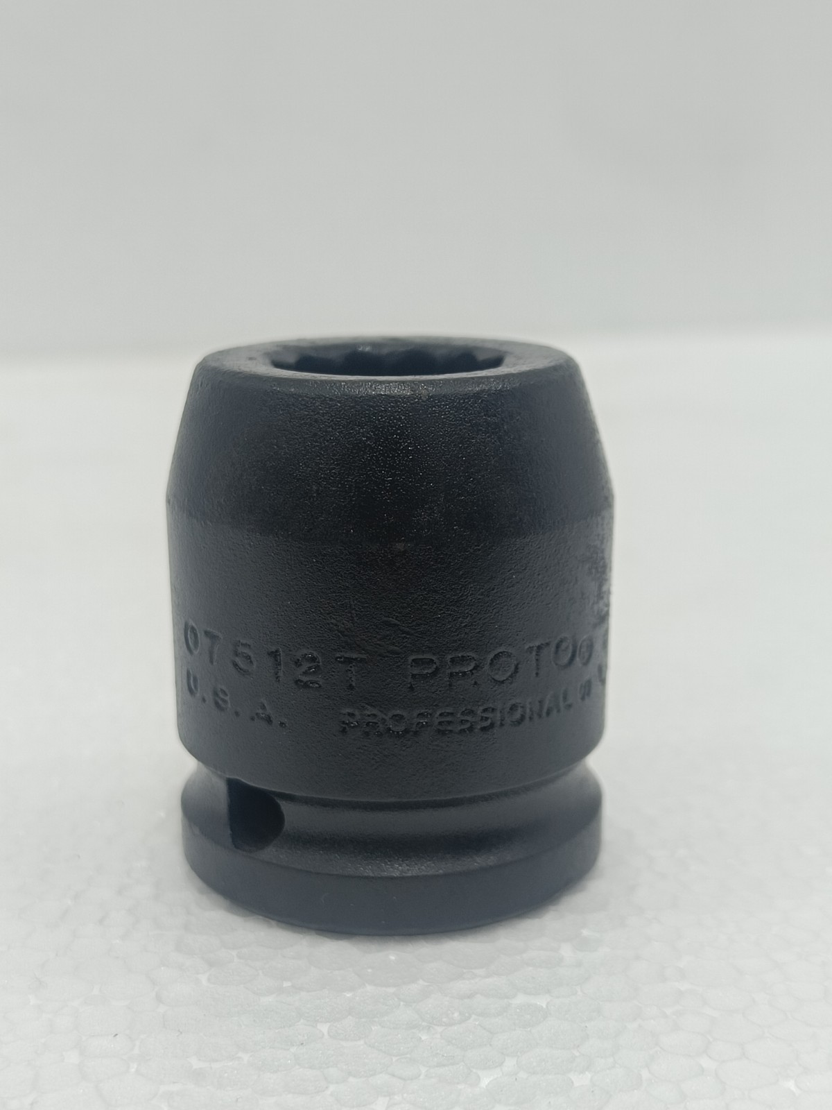 PROTO 07512T 3/4 IN ,3/4 IN DRIVE SHALLOW IMPACT SOCKET 6 POINT BLACK OXIDE USA