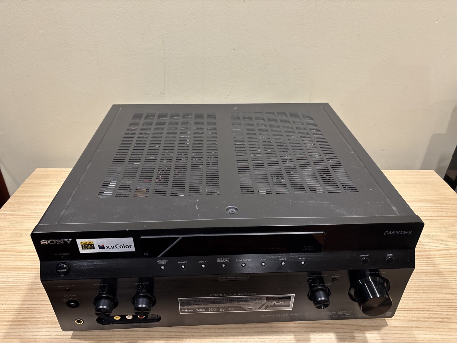 SONY STR-DA5300ES Multi Channel 7.1 AV Receiver Tested Working (No Remote)