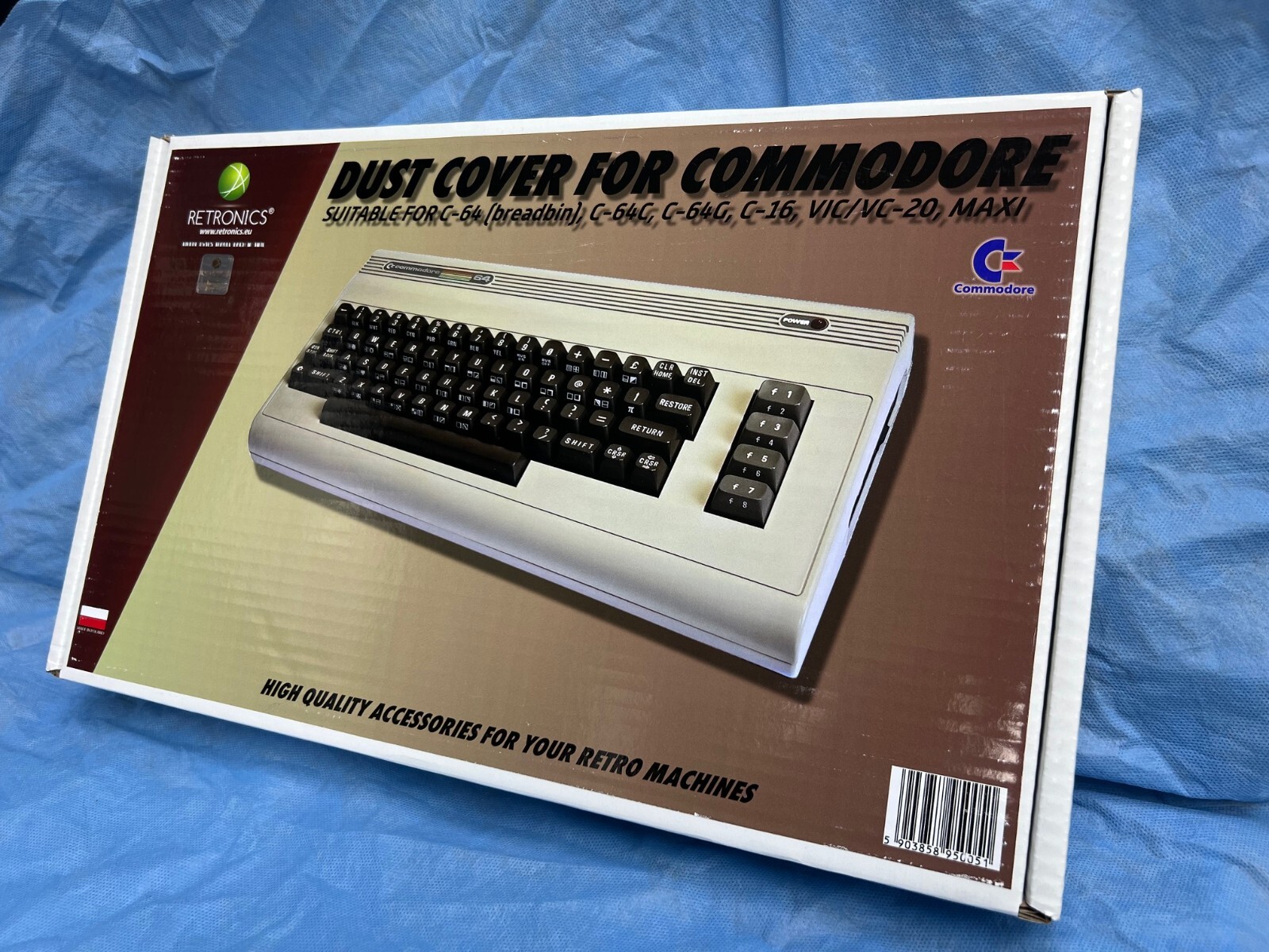 Commodore 64, C-16, VIC-20 (Breadbin) - Transparent High Quality Dust Cover