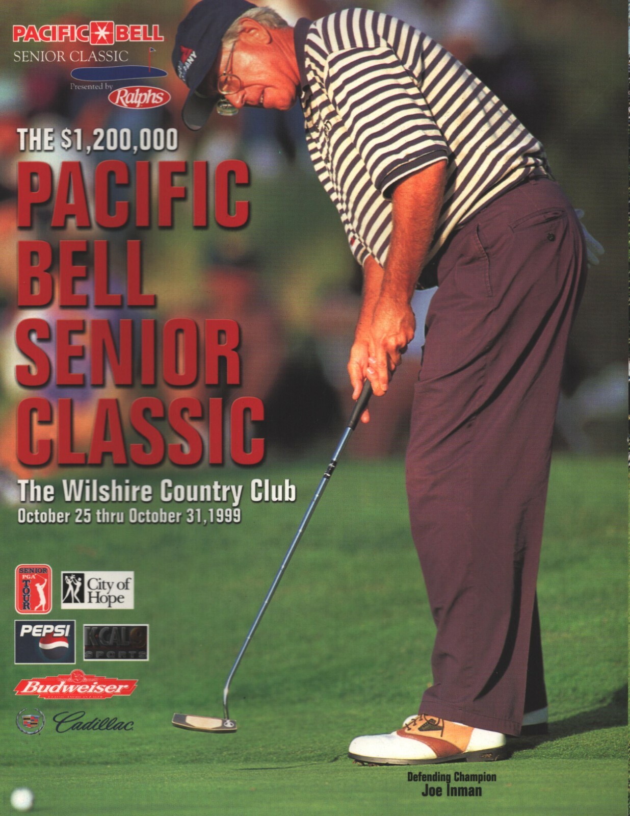 Pacific Bell Senior Classic - Golf Program - October 25 thru October 21, 1999