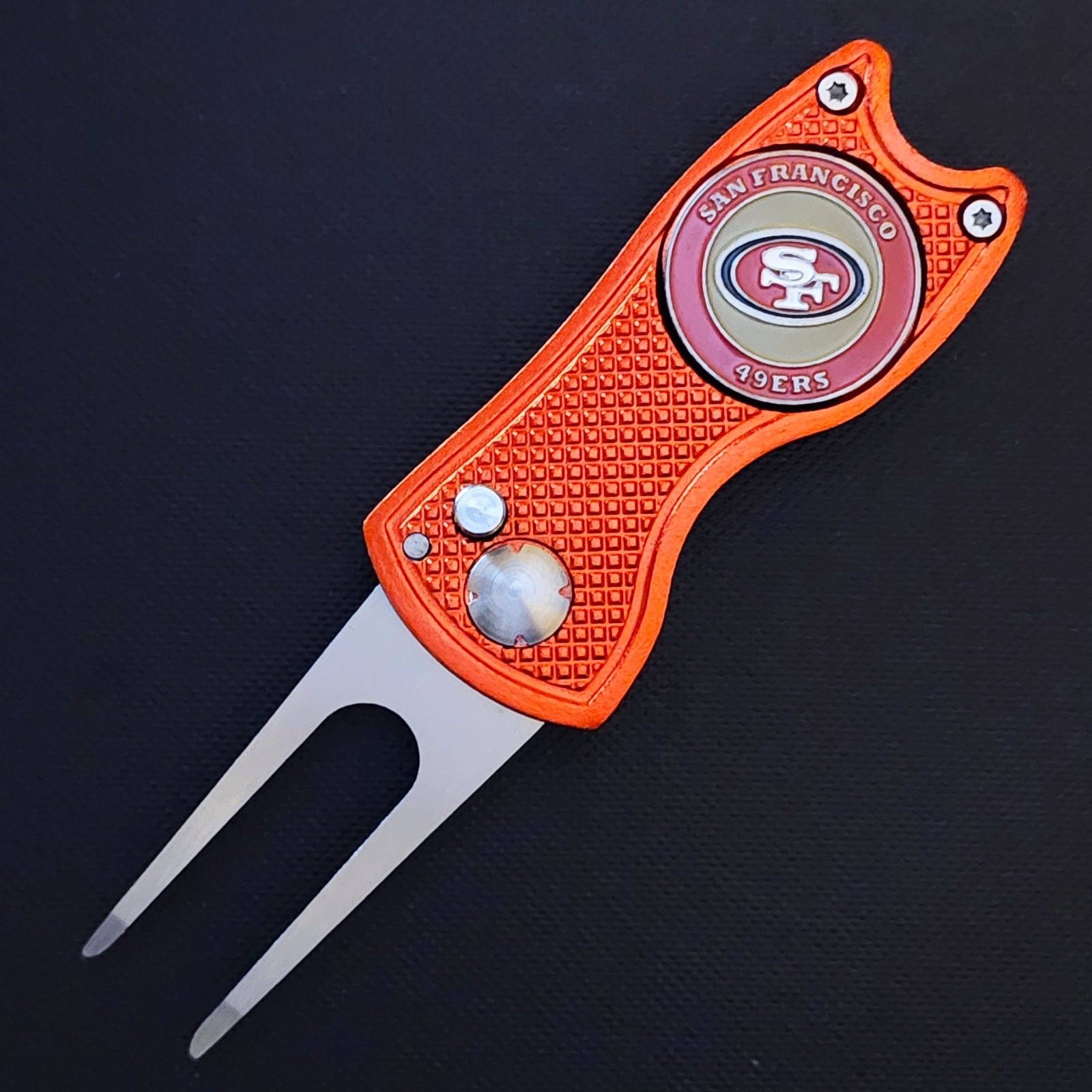 NFL San Francisco 49ers Switchblade Divot Repair Tool 2-Sided Golf Ball Marker