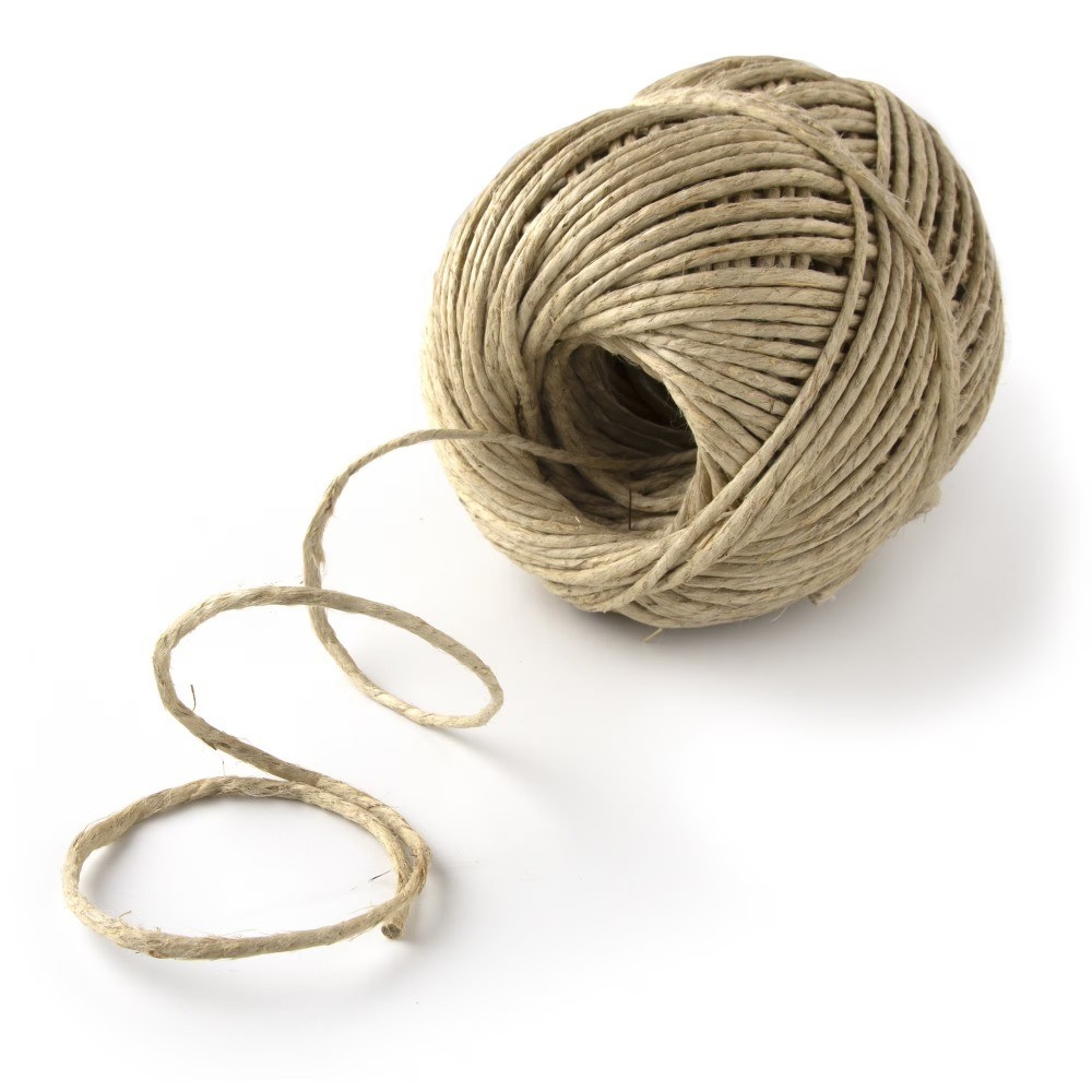 Natural Brown Hemp Twine for Beading and Crafts - 193.5 ft Length, 170 lb
