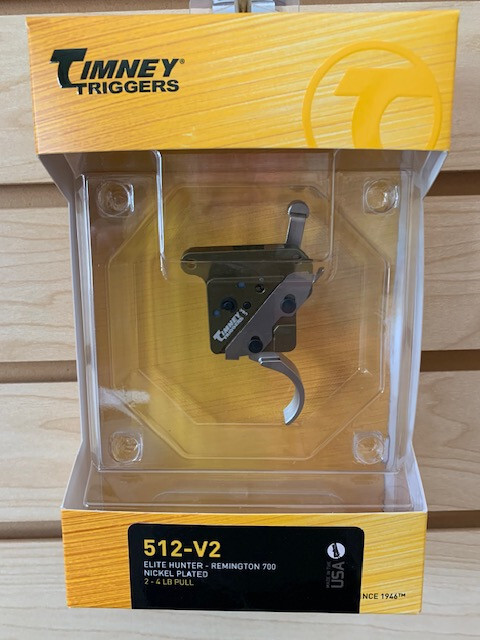 Timney Elite Hunter Nickel Plated Trigger W/ Safety for Remington 700 # 512-V2