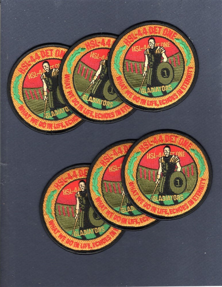 Dealer Lot HSL-44 SWAMP FOX DET 1 GLADIATORS US NAVY Squadron Patch Set of 6