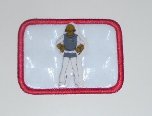 STAR WARS Guard Soldier Officer Pilot ? Vintage Puffy Prism Sticker Movie Patch