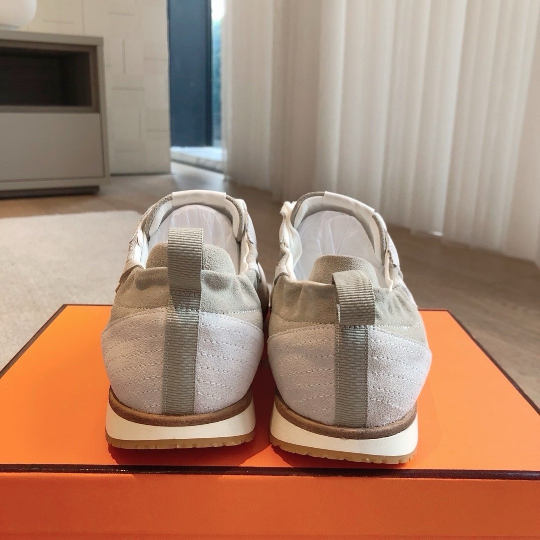 Hermes Bouncing Grey Men's Casual shoes Free Shipping