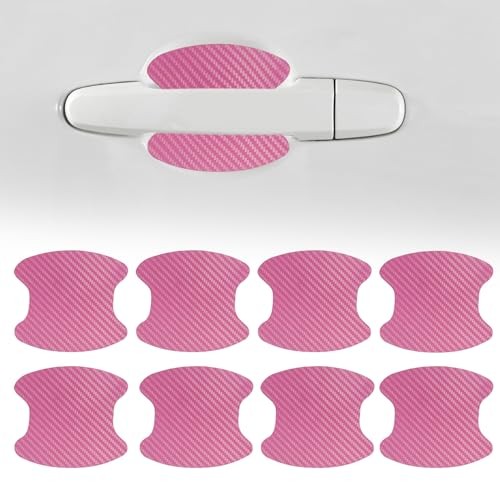 Car Door Handle Cup Scratch Protector, Car Door Handle Sticker, 8PCS Pink