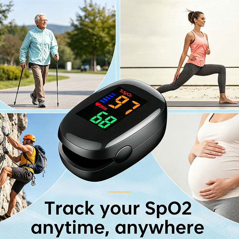 Heart Blood Meter Finger Tip Pulse Oximeter SpO2 Oxygen Saturation Rate Monitor