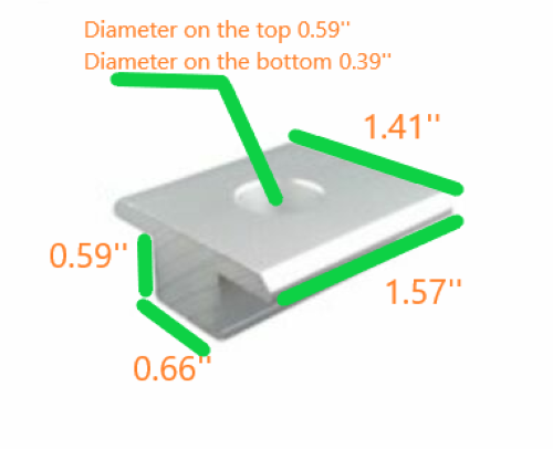 Solar Rail kit for mounting 8 panels