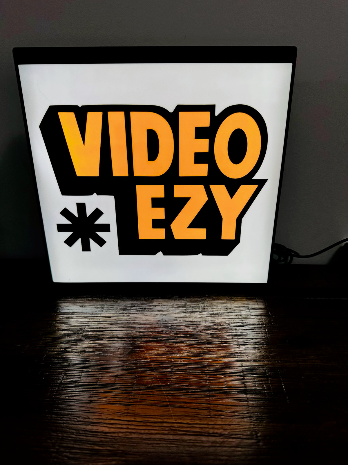 Video Ezy Logo - Light Up Logo/Wall Art