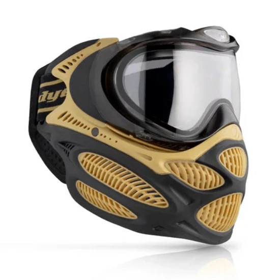 Dye i3 Pro Paintball Goggle/Mask System - Heritage Gold