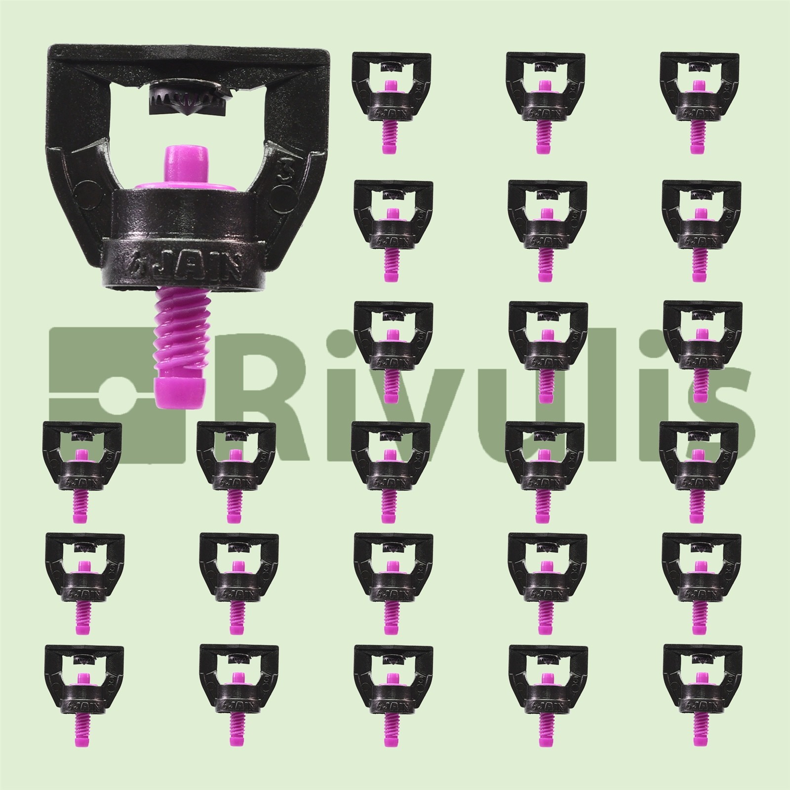 25 Rivulis Jain Jets Drip Micro Spray Emitters Full Circle Pattern 14–19 ft E-45