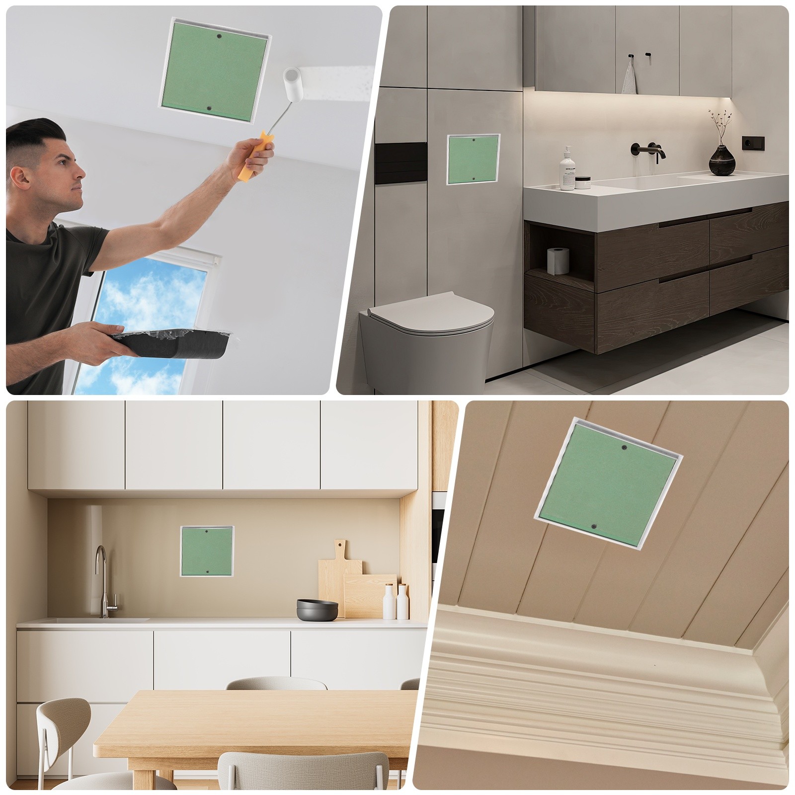 11"x11" Drywall Access Panel Wall Hole Cover Plumbing Access Doors, Green