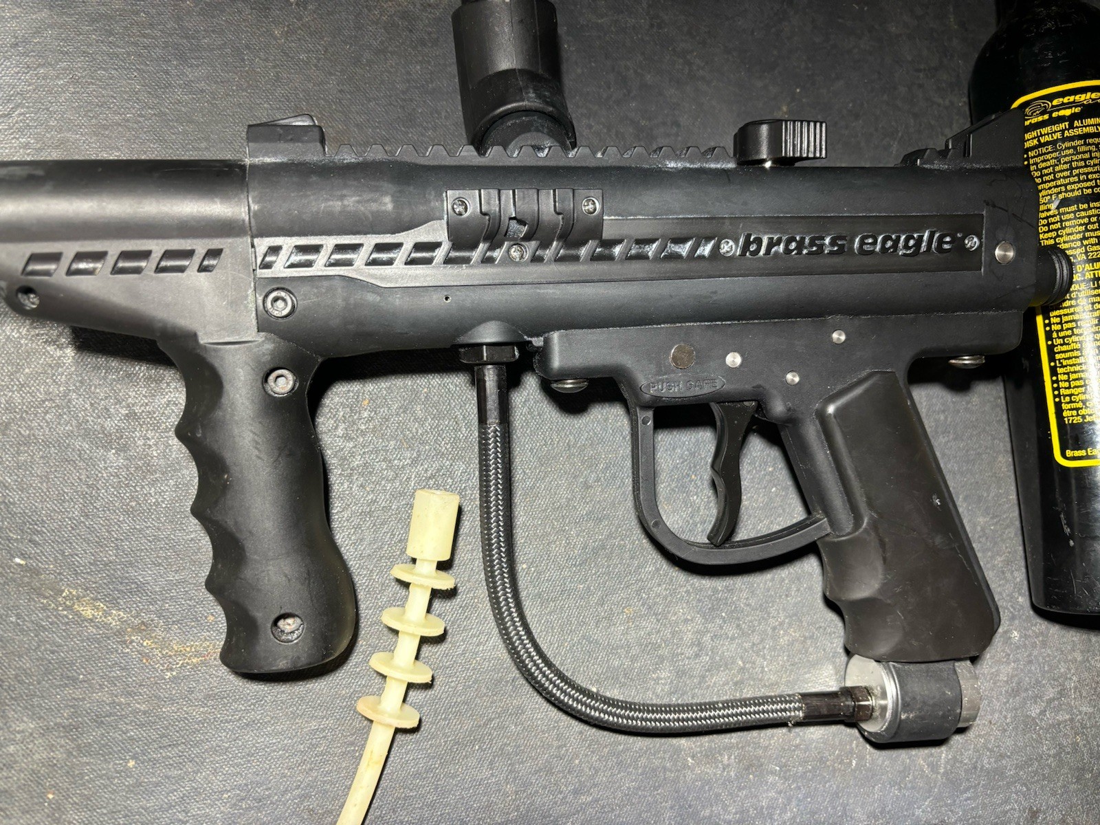 Brass Eagle T Storm Tank & ViewLoader Black Semi-Auto Paintball Marker Gun