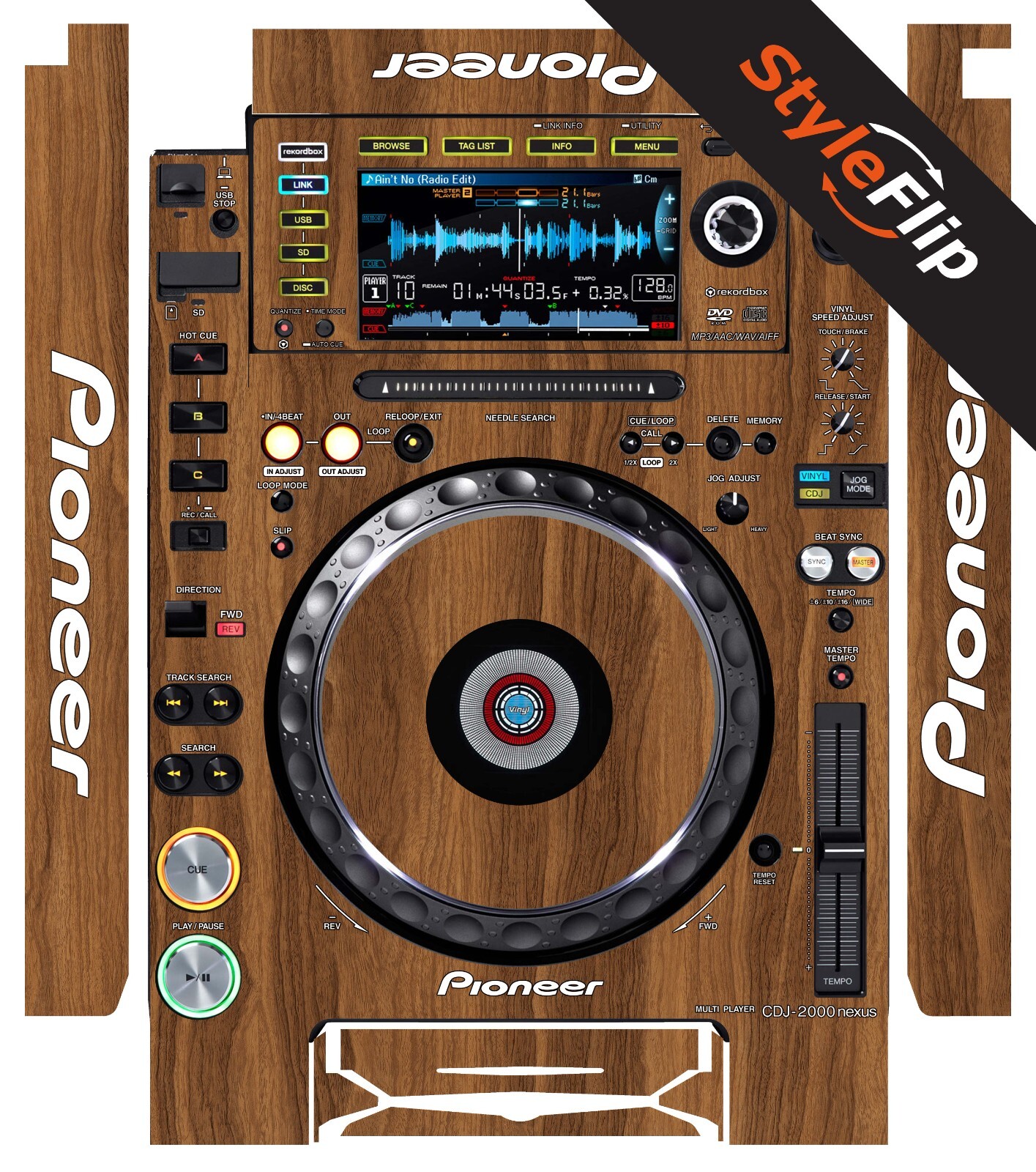 Pioneer CDJ-2000 Nexus Skin | Wood 2 | Protective Decal | StyleFlip Skins