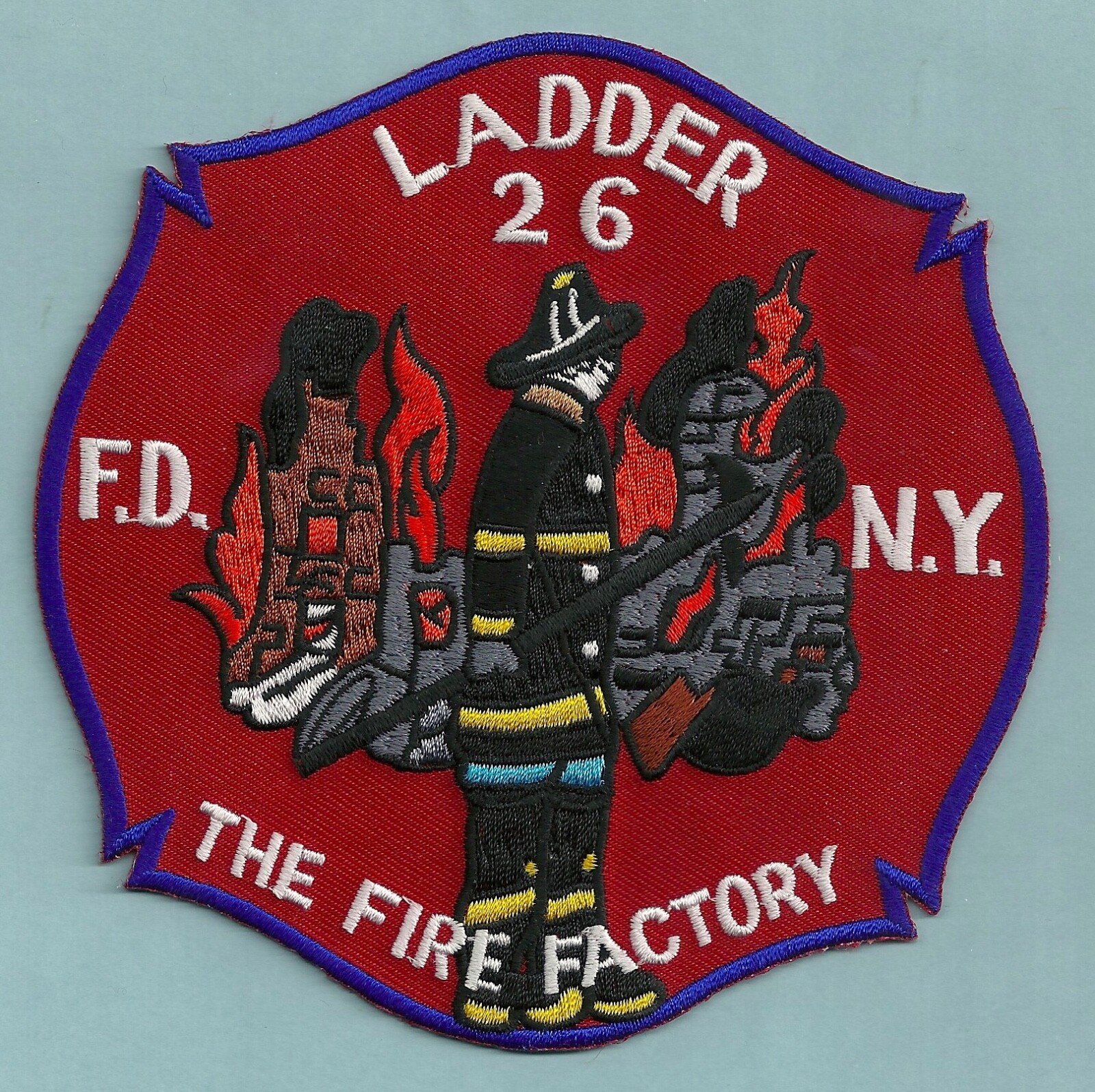 FDNY FIRE DEPARTMENT NEW YORK LADDER COMPANY 26 PATCH HARLEM FIRE FACTORY