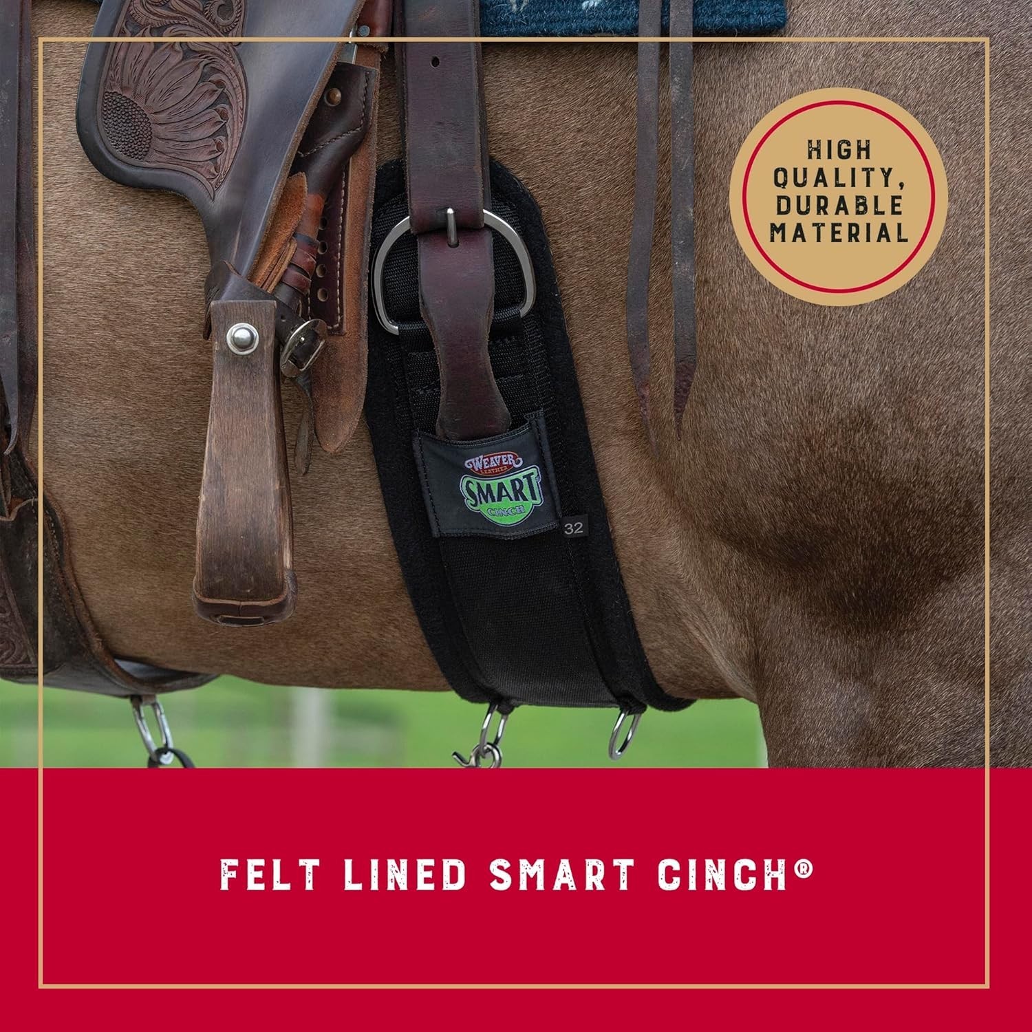 High Performance 28-inch Felt Lined Smart Cinch Brown Easy Tighten