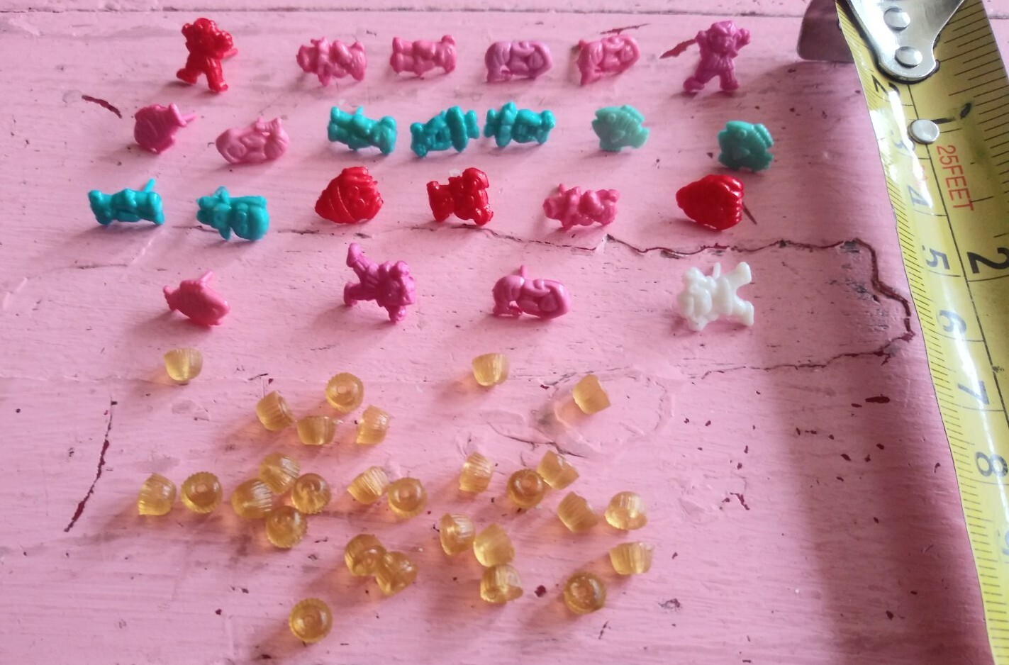 Lot of 1990s plastic mermaid fish bear plastic pierced earrings mixed lot VTG