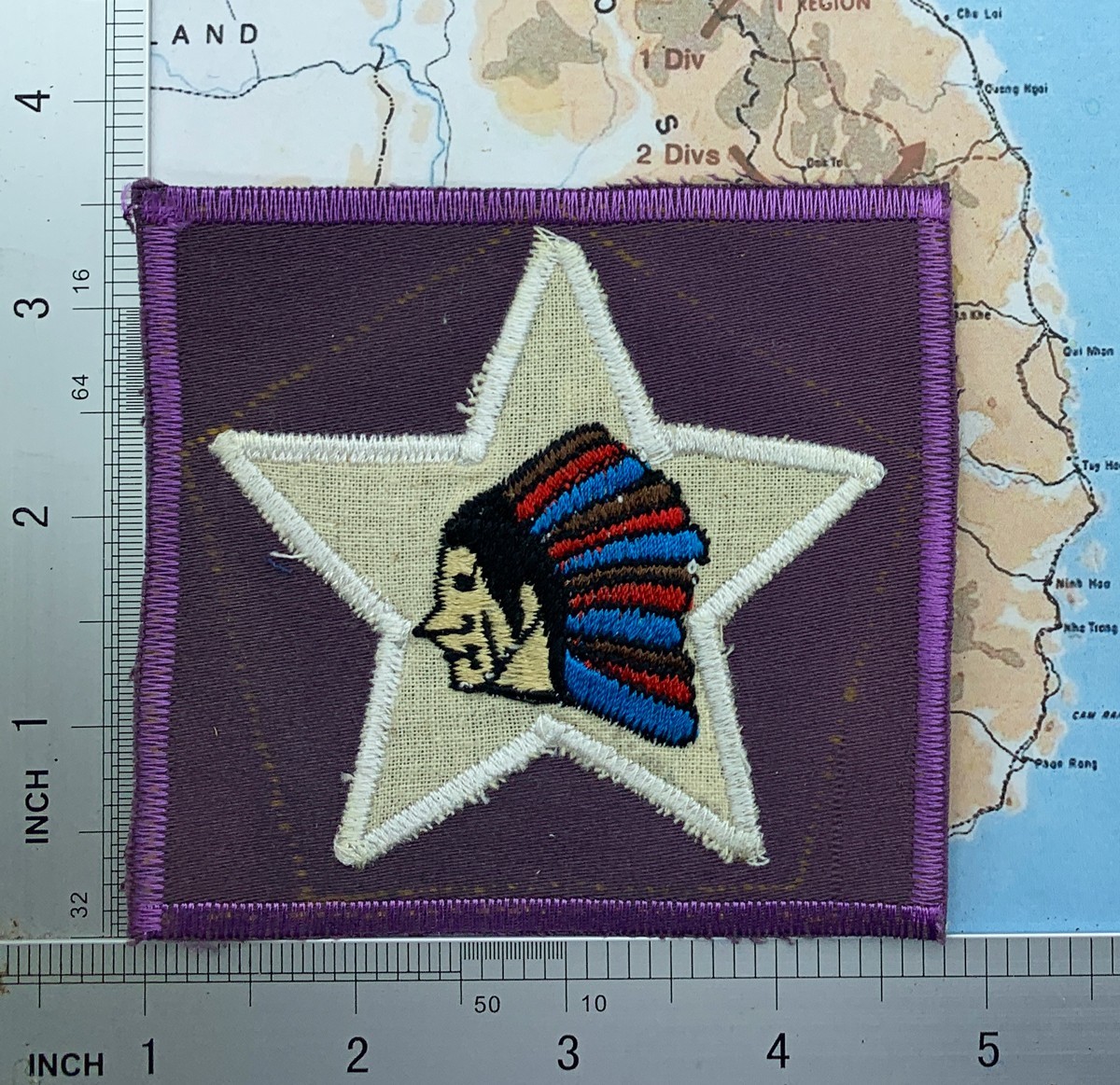 Patch , 2nd division patch , INDIAN HEAD , t11-448