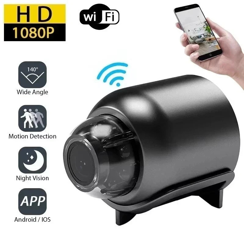 1080P Mini Camera CCTV WiFi HD IP Night Vision Camcorder Home Security Cam Fast