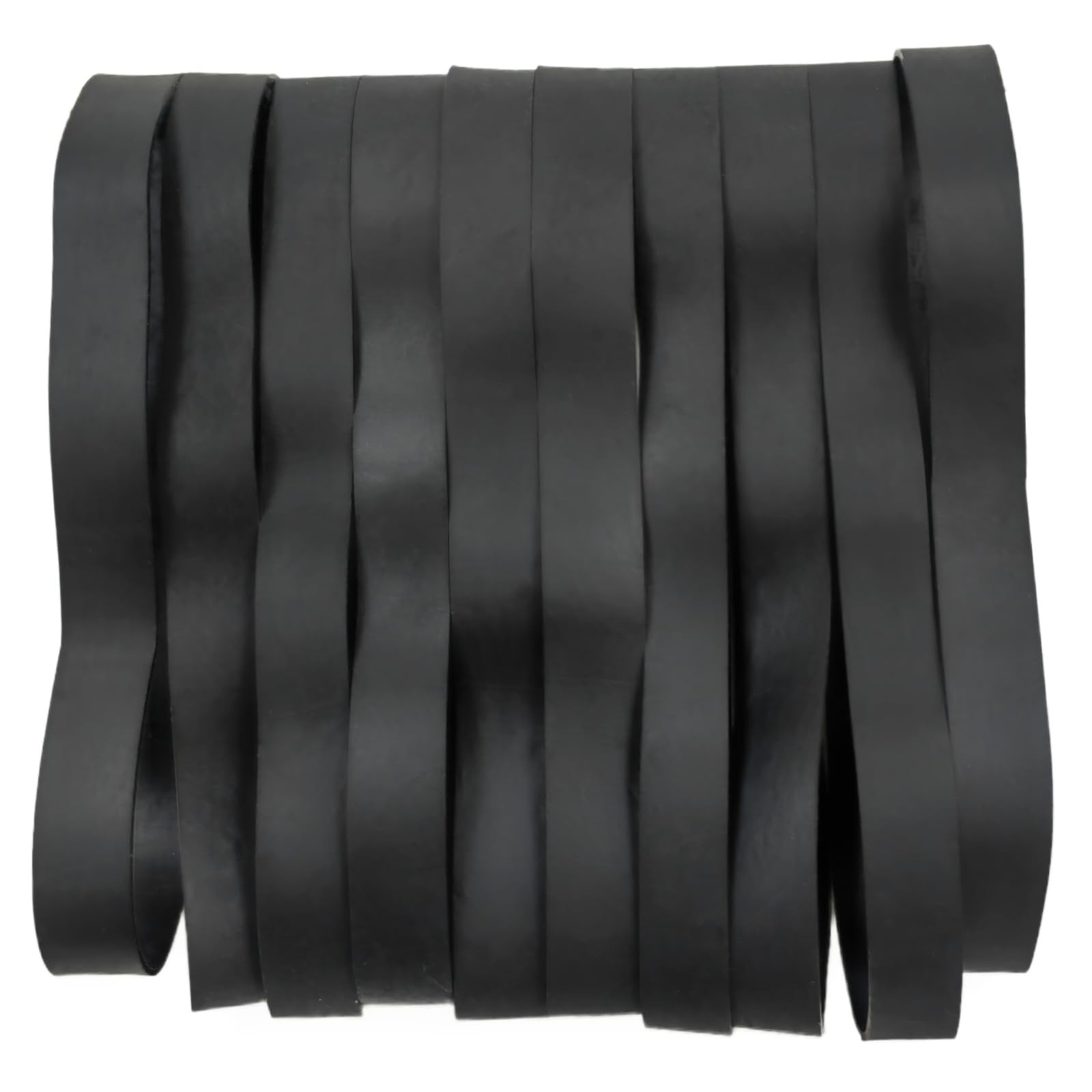 Tactical Rubber Bands Size #107 (7'' x 3/5''), 20 Pcs Black Thick Extra