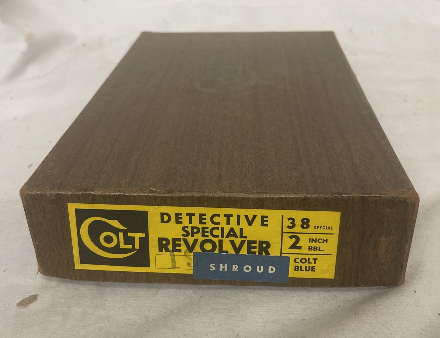 NICE ~ ORIGINAL 1960s COLT DETECTIVE SPECIAL 2" EMPTY 2 PIECE BOX RED INTERIOR
