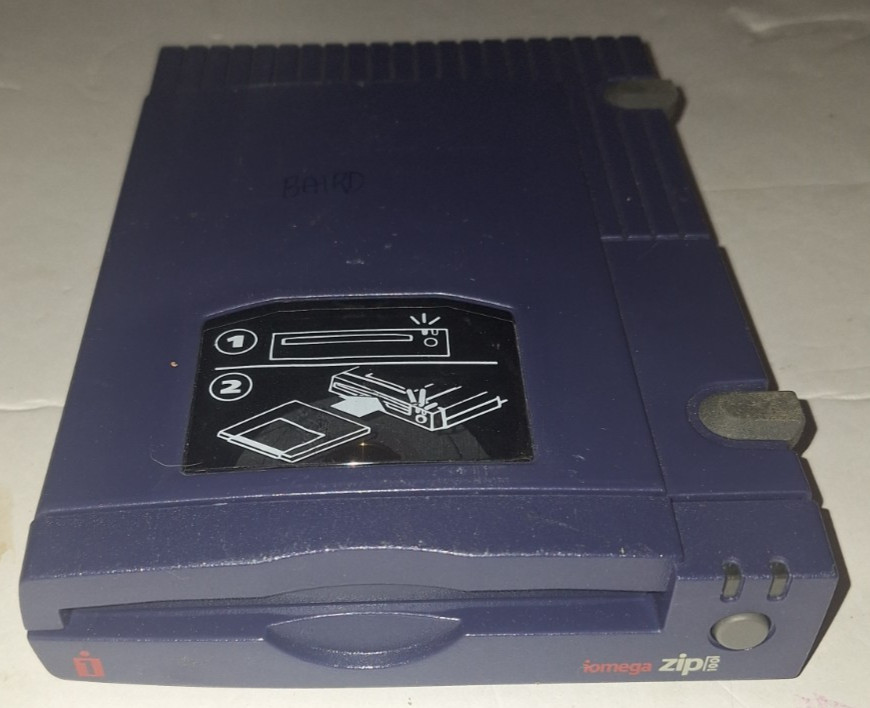 UNTESTED iOmega Zip 100 External Drive Disk Parralel Port