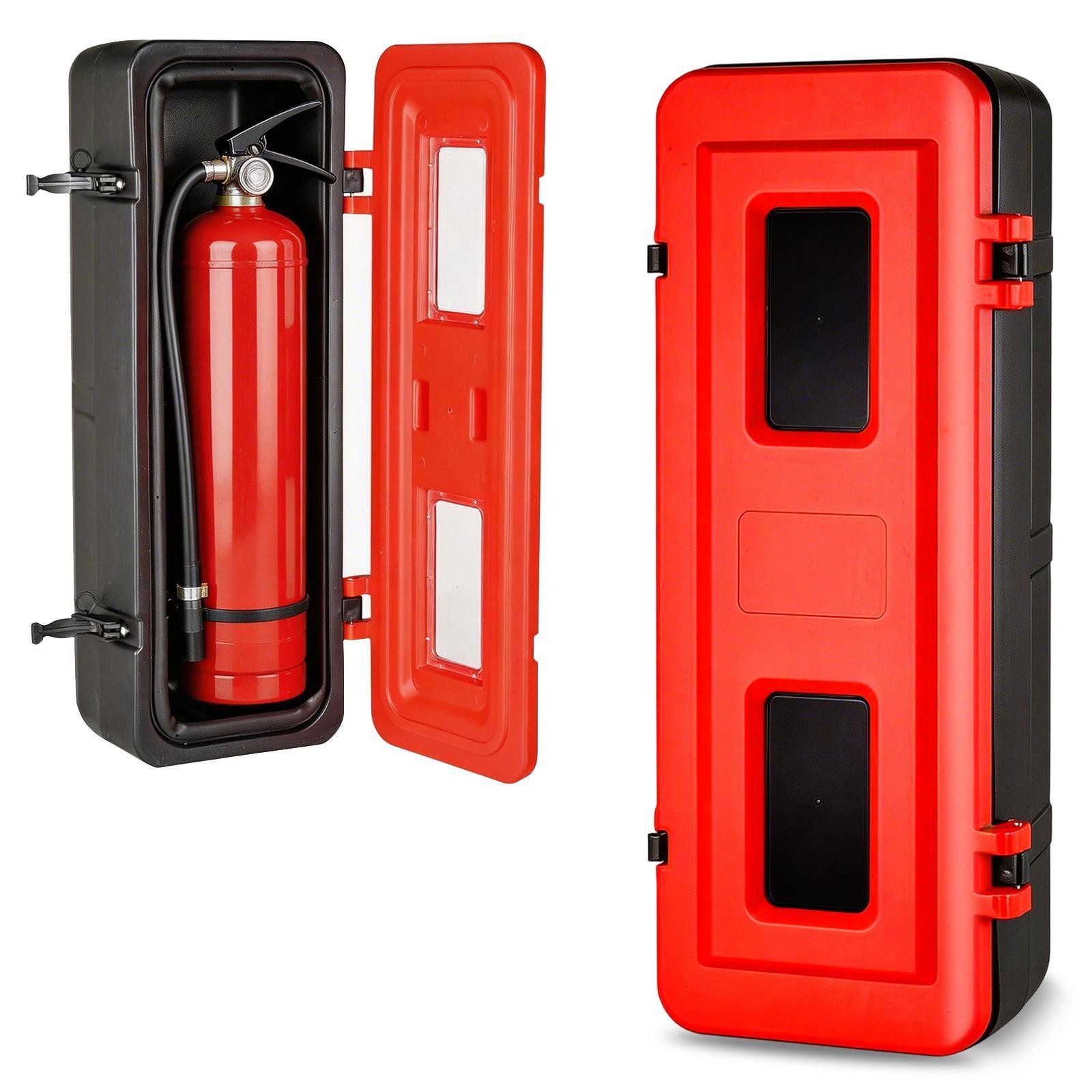 New Sturdy Plastic 20 lb Fire Extinguisher Cabinet Box,Resistant Weatherproo