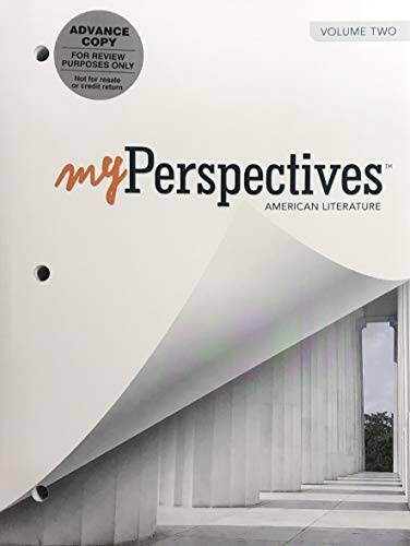 MYPERSPECTIVES ENGLISH LANGUAGE ARTS 2017 STUDENT EDITION GRADE 11      V - GOOD