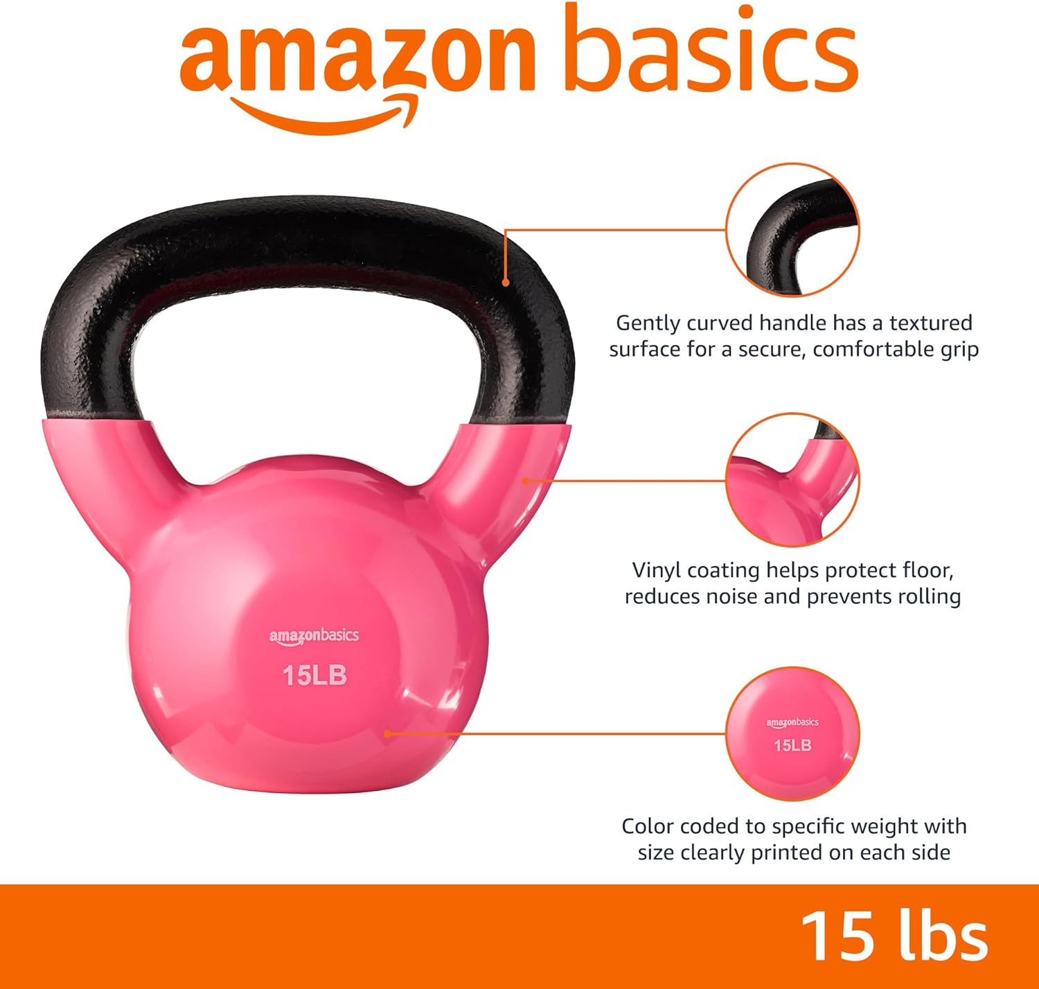 Vinyl Kettlebell - Available in Various Sizes