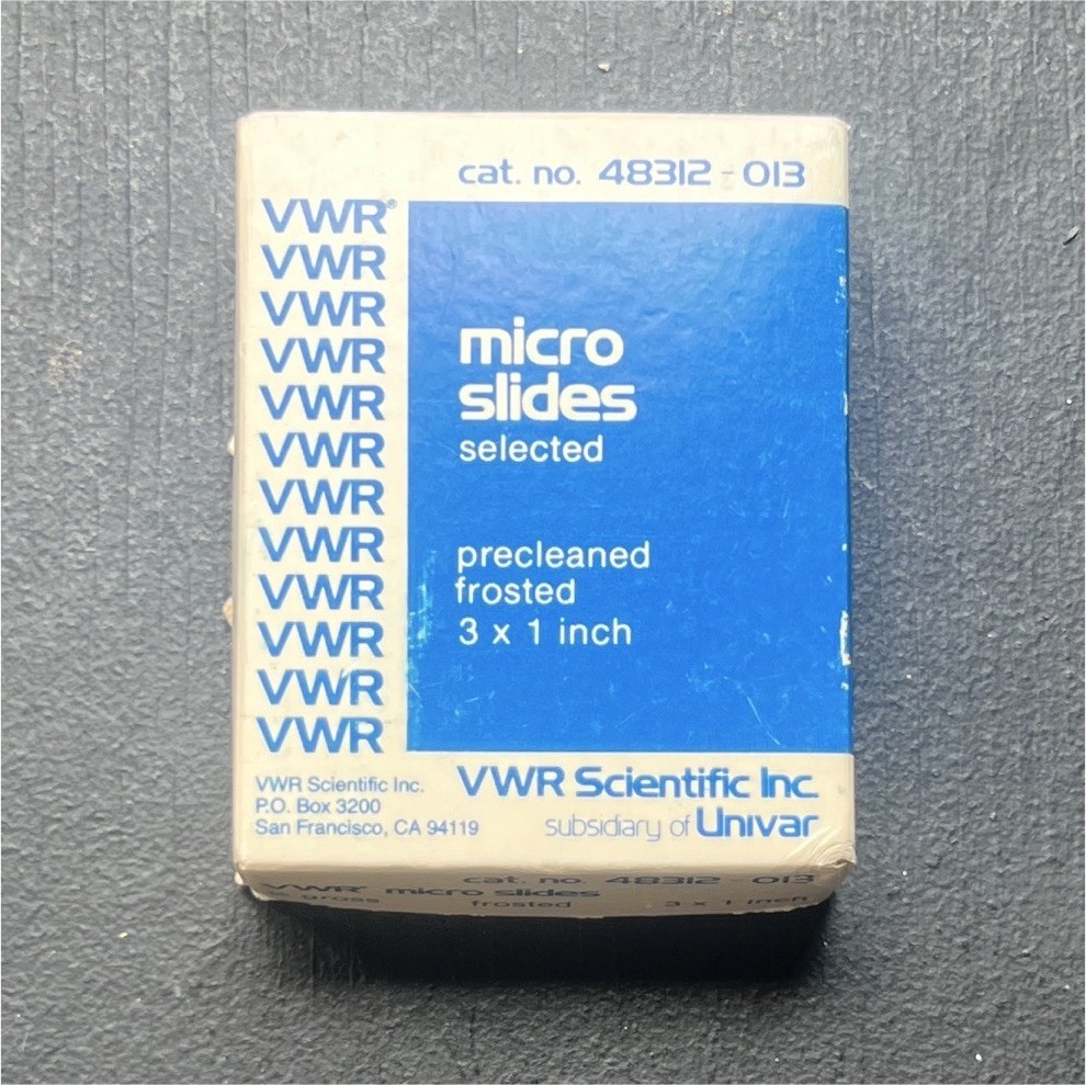 VWR Precleaned Frosted Glass Microscope Slides 3 x 1 in 48312-013