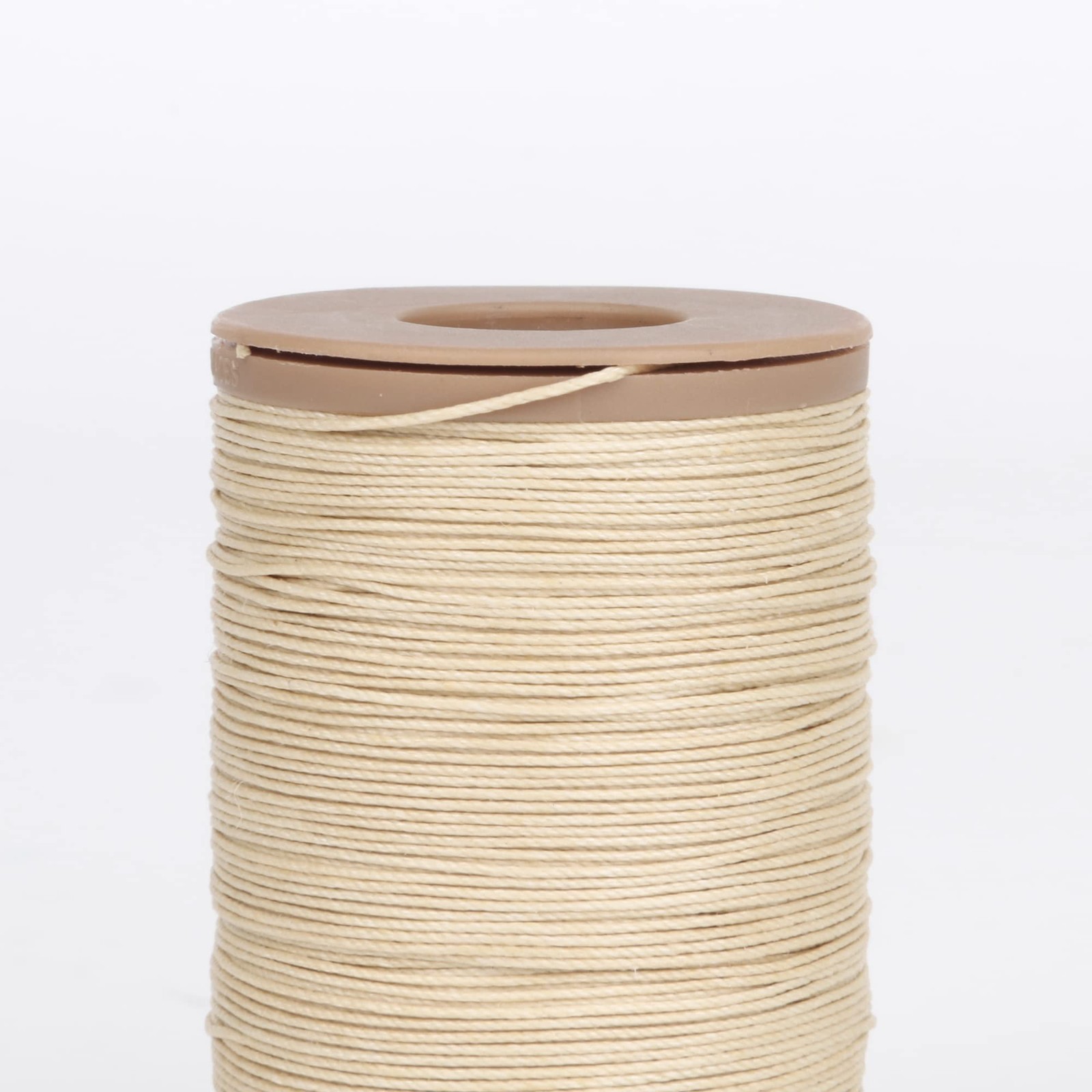 100m Natural Ramie Round Waxed Thread Cord 0.55mm Dia For Diy Handwork Beige