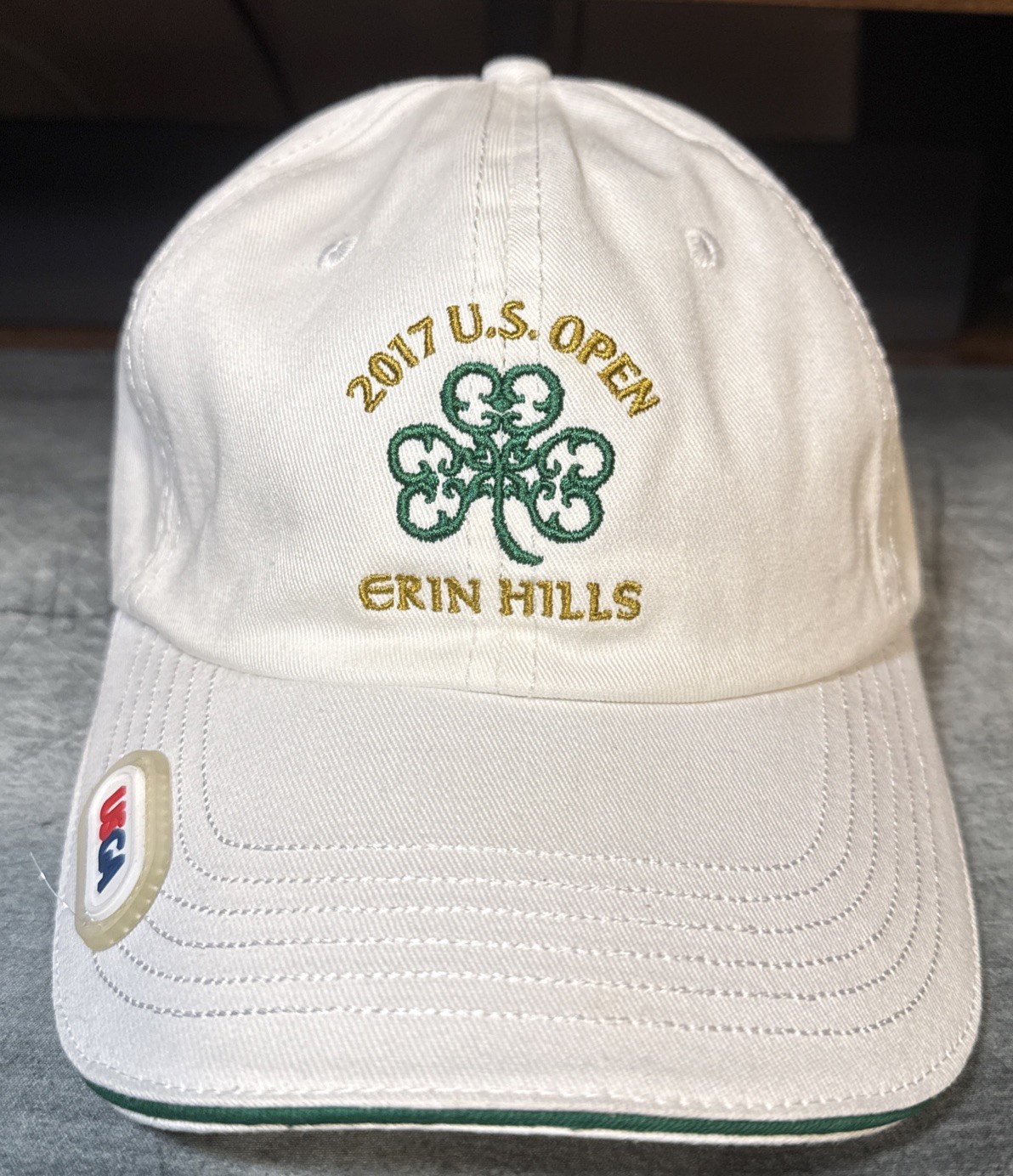 2017 US Open Erin Hills White Golf Ball Cap Hat Adjustable Baseball Adult USGA