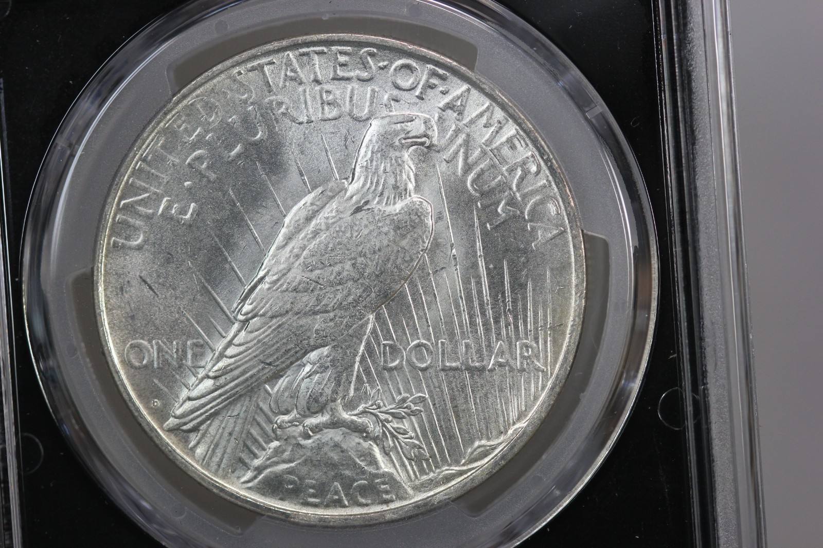 1922-D Vaultbox Peace Dollar PCGS MS-62 60UM