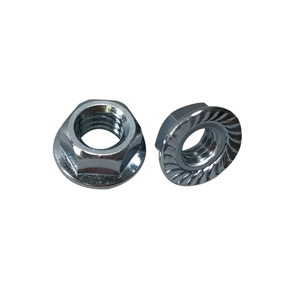 5/16 Inch x 18 Flanged Lock Nut ZP ( 10 QTY )