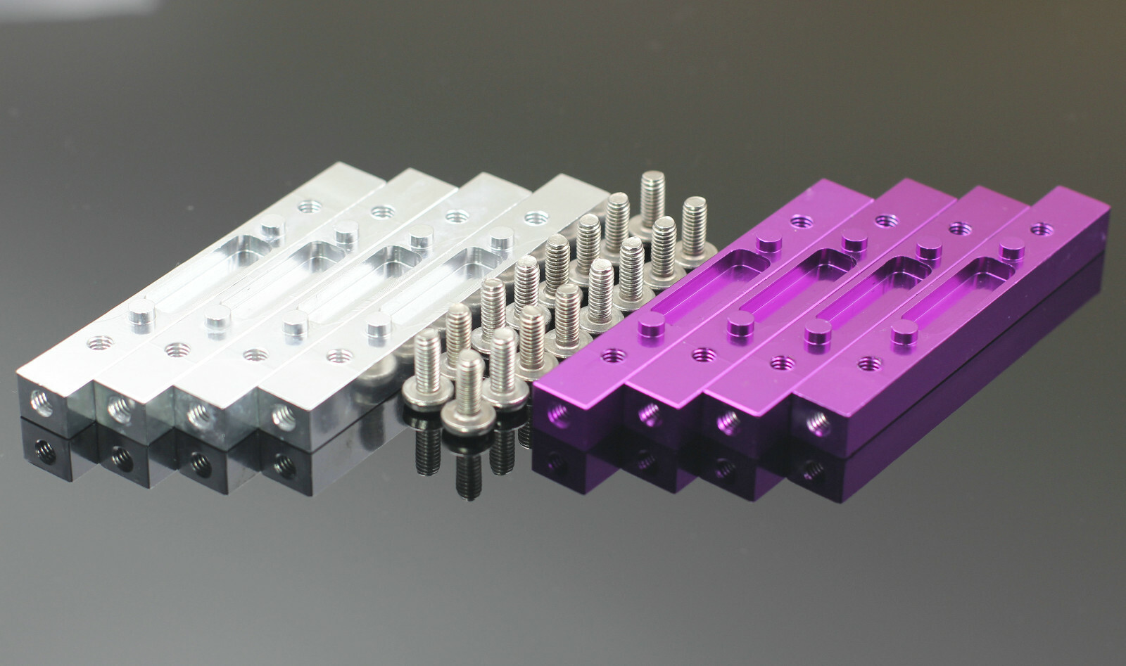 ALUMINUM FRONT & REAR BULKHEAD MOUNT S HPI 1/8 SAVAGE 21 25 SS 3.5 4.6 FLUX X XL